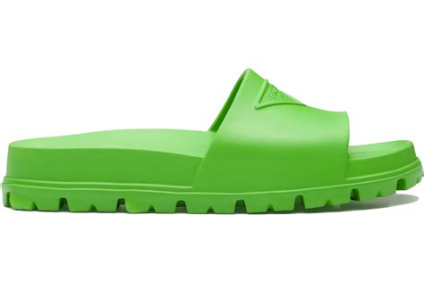 prada slides green